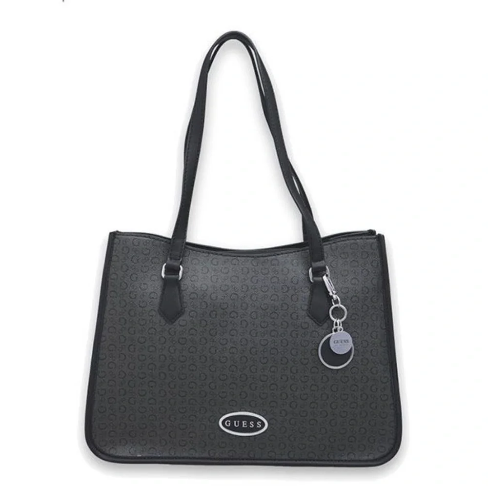 New GUESS Rosette Black Tote